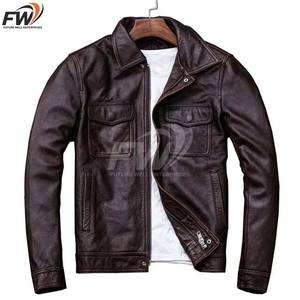 Ropa de Motociclista a la Moda, Chaquetas de Cuero para Moto de Corte Ajustado, Chaqueta de Cuero PU con Cierre para Motocicleta, Casual, para Todas las Temporadas - Product Image 1