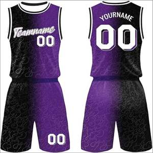 Nuevo Conjunto de Uniforme de Baloncesto Personalizado de Alta Calidad, Talla Grande, Secado Rápido, Transpirable, Impresión por Sublimación, 100% Poliéster, Malla con Cordón Ajustable - Product Image 1