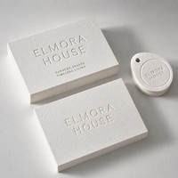 Impression de cartes de visite personnalisées en papier kraft écologique recyclé, gaufrage, estampage à chaud, vernis sélectif UV, format mini pour salon