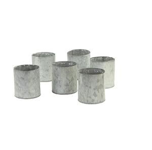 Contenedor de almacenamiento galvanizado clásico de diseñador, organizador elegante, duradero y funcional para uso en el jardín del patio trasero al aire libre - Product Image 6