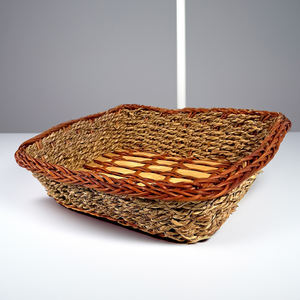ถาดหวายที่ให้บริการที่ทนทานทำด้วยมือในเวียดนามเป็นมิตรกับสิ่งแวดล้อมหวายทอสไตล์พร้อมกรอบไม้ไผ่สำหรับการตกแต่งภายในบ้านที่ทันสมัย-SS2037 - Product Image 2