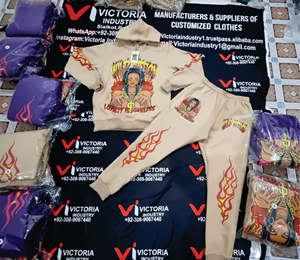 ชุดวอร์มพิมพ์ลาย DTG ของผู้ชายชุดวอร์มผ้าคอตตอนสำหรับผู้ชายขนาดเท่า100% จากสหรัฐอเมริกาผลิตจากโรงงาน - Product Image 6