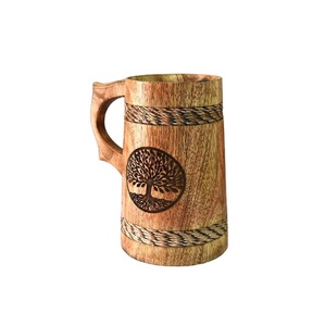 ถังเบียร์ทำด้วยมือขนาดใหญ่พร้อมเหล็กภายในสำหรับเครื่องดื่มร้อนและเย็นทนทานแบบชนบทสำหรับเทศกาลและบาร์ - Product Image 5