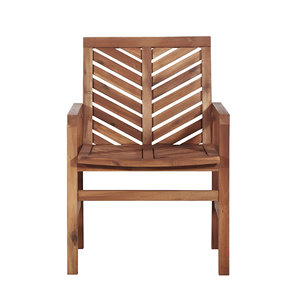 Fauteuil en bois d'acacia de style traditionnel taille personnalisée pour salle à manger en plein air café fête patio jardin plage utilisation résistant aux intempéries - Product Image 2