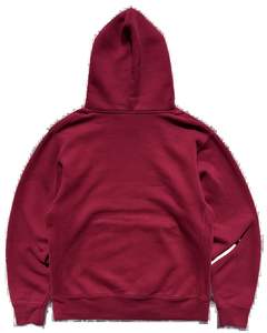 Sudadera con Capucha Unisex Color Granate, Felpa Gruesa, Estilo Holgado, Ropa Urbana, con Bolsillo Tipo Canguro, Diseño Personalizado OEM - Product Image 2