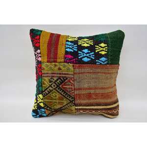 Coussin en laine de Bohème multicolore 12x12 pouces Coussin Vintage Pattern Woven Portable Bedding for Sofa Use for Christmas - Product Image 1