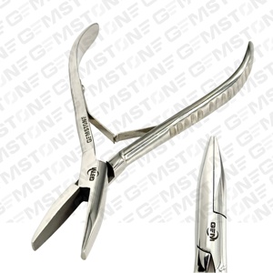 Pinza para Extensiones de Cabello GEMSTONE ENTERPRISES, Plateada, 7 Pulgadas, Boca Plana, Acero Inoxidable, Duradera y Reutilizable, para Micro Anillos - Product Image 2
