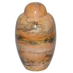 Urnas de cremación de cúpula superior de latón de alta calidad con adhesivo Suministros funerarios de metal terminado para cenizas humanas - Product Image 1