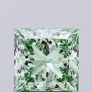 VVS1สีเขียวสดใสสำหรับเจ้าหญิงเจียระไนเพชรแบบแฟนซี2.00 CT - Product Image 5