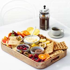 Salisbury and Co Grove Plateau de service rectangulaire en bois de manguier 50x35cm est un plateau de service rectangulaire en bois de manguier - Product Image 2