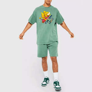 Recién llegado, camiseta de secado rápido de terciopelo de invierno para hombre y conjunto corto, ropa cómoda y de secado rápido - Product Image 4