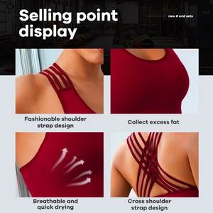 Soutien-gorge de sport pour femmes de qualité supérieure respirant et logo le plus vendu Fabriqué au Pakistan Soutien-gorge de sport compressé pour femmes - Product Image 6