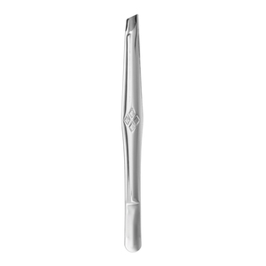 Ergonomic Eyebrow Tweezers Stainless Steel Slanted Tip <b>Precision</b> <b>Tool</b> with Anti-Slip Grip for Easy Grooming - Product Image 1