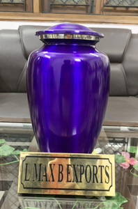 Aluminium Adult Maroon Green Color Cremation Urns for Human Ashes with Free <b>Velvet</b> <b>Bag</b> Wholesale Price - Product Image 5