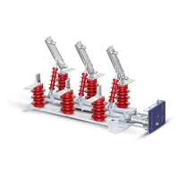 Sectionneur CA haute tension intérieur Minrong GN19-12 12 kV, isolateur tripolaire pour appareillage de distribution électrique