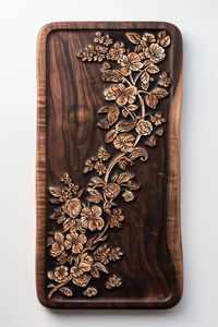 ถาดไม้อะคาเซียสำหรับโรงแรมพร้อมที่จับถาดขนมปังขนมชายามบ่ายสำหรับอาหารในการตกแต่ง - Product Image 5