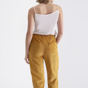 กางเกงขายาวสำหรับผู้หญิงกางเกงวอร์มลำลองสำหรับใส่ในชีวิตประจำวันกางเกงโยคะผ้าคอตตอน100% แห้งเร็วยาวถึงข้อเท้าเต็มตัว - Product Image 6