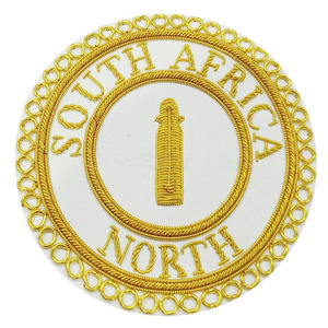 2025 bordado a mano Masonic Regalia vestido completo Staffordshire delantal insignia - Product Image 1