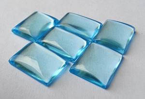 Wholesale Natural for Blue Quartz Cabochon Rectangle Baguette Cut Flat Back IGI Certified All Loose Gemstones for Jewelry - Product Image 6