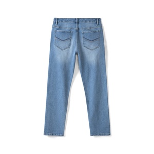 Meilleur prix Jeans taille moyenne, lavables, tissés de type modeste, en coton spandex délavé à la pierre du Vietnam, OEM, ODM Slimfit pour hommes - Product Image 4