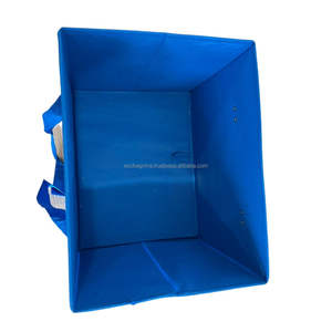 Sac d'épicerie réutilisable écologique avec logo personnalisé sac de boîte à provisions non tissé recyclable en tissu non tissé - Product Image 6