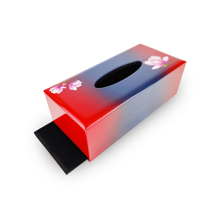 Boîte à mouchoirs en laque traditionnelle faite à la main du Vietnam artisanat en matériau naturel pour un usage quotidien modèle d'usine LTB6022 - Product Image 2