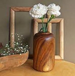 Super vente 2023, nouveau design moderne, vase à fleurs mural en bois, décoration intérieure pour salon, personnalisé, écologique, fait main, luxe - Product Image 3