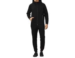 Conjunto Deportivo para Hombre con Logotipo Personalizado, Cierre de Cremallera, Transpirable, Ligero, Diseño Sólido, para Invierno, con Cordón Ajustable y Logotipo Frontal - Product Image 1