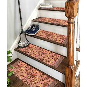 Alfombra con Estampado Étnico: Diseño Kilim, Bohemio, Moderno, Decorativo, para Escaleras, Grande, Personalizado, Alfombra de Peldaños - Product Image 1