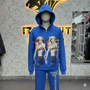 Tendencia Moda Tasa de fábrica Etiqueta privada Cremallera Sudadera con capucha Puff Impreso fábrica hecha precio barato sudaderas con capucha hombres sudaderas con capucha para hombres - Product Image 4