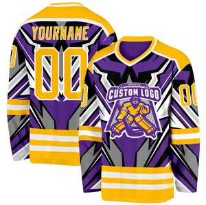 Camiseta de Hockey Profesional Personalizada, Uniforme de Hockey sobre Hielo con Estampado por Sublimación, Camisetas de Hockey Hechas a Medida - Product Image 6