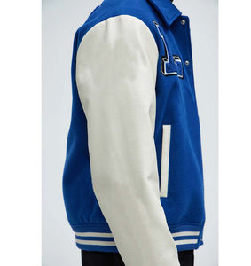Vestes universitaires de haute qualité pour hommes, 100% laine, avec manches en cuir de vache, vestes universitaires de baseball, vestes universitaires - Product Image 5