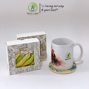 Ensemble de sous-verres ronds en céramique de haute qualité, décoration géologique écologique, vente en gros, bon prix - Product Image 5