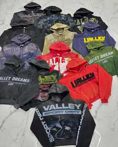 Sweat à capuche français personnalisé 460 g/m² en coton polaire lavé à l'acide imprimé DTG surdimensionné Boxy recadrée à capuche pour hommes - Product Image 4