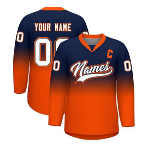 Uniformes de Hockey, nuevo diseño, alta calidad, transpirable, nombre del equipo, 100% poliéster, camisetas de Hockey personalizadas - Product Image 1