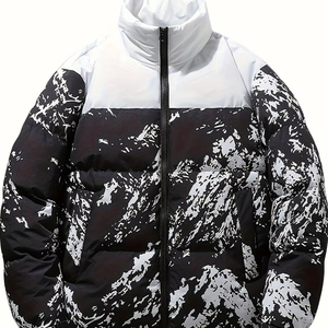 Chaqueta acolchada de invierno para hombre, abrigo grueso de invierno, chaqueta gruesa cálida con logotipo personalizado, chaqueta de invierno para exteriores para hombre - Product Image 1