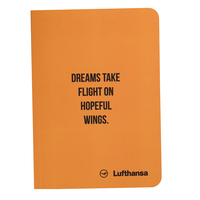 Bloc-notes A5 économique Lufthansa (couverture souple) 80 g/m² papier naturel édition étoile 192 pages fournitures scolaires et de bureau