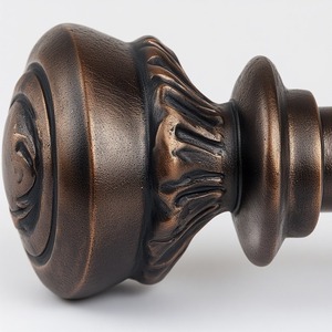 Urban Frame Single Aluminum Curtain Pole with Polished Texture Durable Design Modern Look Slide Easily Customizable Color - Product Image 1