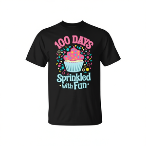 Camiseta con estampado de cupcakes para el 100.º día, lleno de diversión, para celebrar el 100.º día - Product Image 2