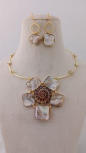 Royal Emerald Kundan Necklace Set Acabado lujoso Adorno único Latón Hecho Producto a granel Diseño personalizado - Product Image 3