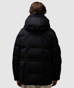 Veste matelassée à capuche pour homme en gros 2026, fermeture éclair sur le devant, logo, imperméable, respirante, hiver, extérieur, extrêmement chaude, faible MOQ - Product Image 3