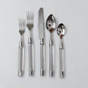 Stylish Handmade Sustainable Luxury European Decorative Metal Cutlery Top Selling New Arrival Kitchen Ware <b>Dinnerware</b> <b>Sets</b> - Product Image 4