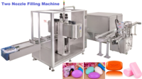 Machine de remplissage automatique à double buse avec tunnel de congélation - Ligne de production d'eye-liner et de crème avec pompe céramique servo