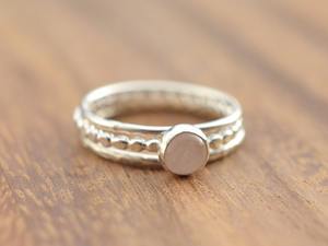 Anillo de piedras preciosas de cuarzo rosa, joyería para mujer, joyería de estilo bohemio de plata, anillo hecho a mano de tendencia de Plata de Ley 925, regalo para ella - Product Image 3