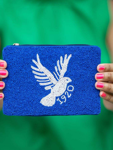 Bolsa para monedas bordada con cuentas hechas a mano con diseño de Palm Beach de alta calidad elegante y elegante elección Premium única para niña - Product Image 4