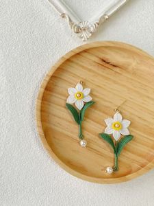 Pendientes de Ganchillo Personalizados de Algodón, Joyas de Ganchillo con Flores, Decoración Creativa para Orejas, Mini Colgantes de Ganchillo, Regalo - Product Image 4