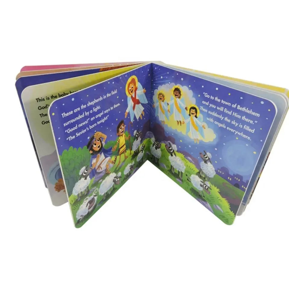 Cheap Hardcover Baby Children's Board Books Customized Binding Cardboard Book Printing For Kids Story Books English