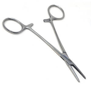 Pinzas Hemostáticas Manuales de Acero Inoxidable de 5 Pulgadas, Rectas, con Mordazas Completamente Dentadas, para Bomberos, Médicos, Seguridad (MOL) - Product Image 1