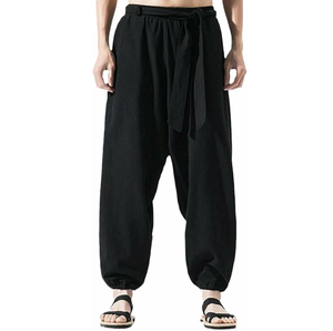 Respirant 2024 mode haute qualité dernier pantalon de survêtement entrejambe de couleur noire pour les femmes - Product Image 2