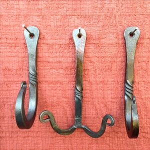 Unique Cast Iron Wall <b>Hook</b> With Rustic Farmhouse Style For Hanging Accessories Clothes And Decorative Elements - Product Image 2